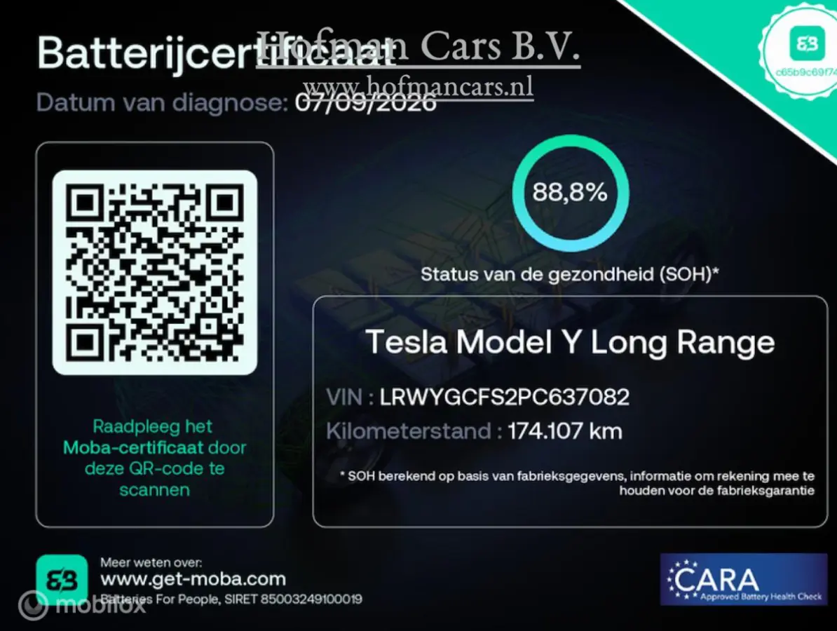 RWD 58 kWh LFP | SOH 88% MOBA | Supercharging | Ryzen | Warmtepomp