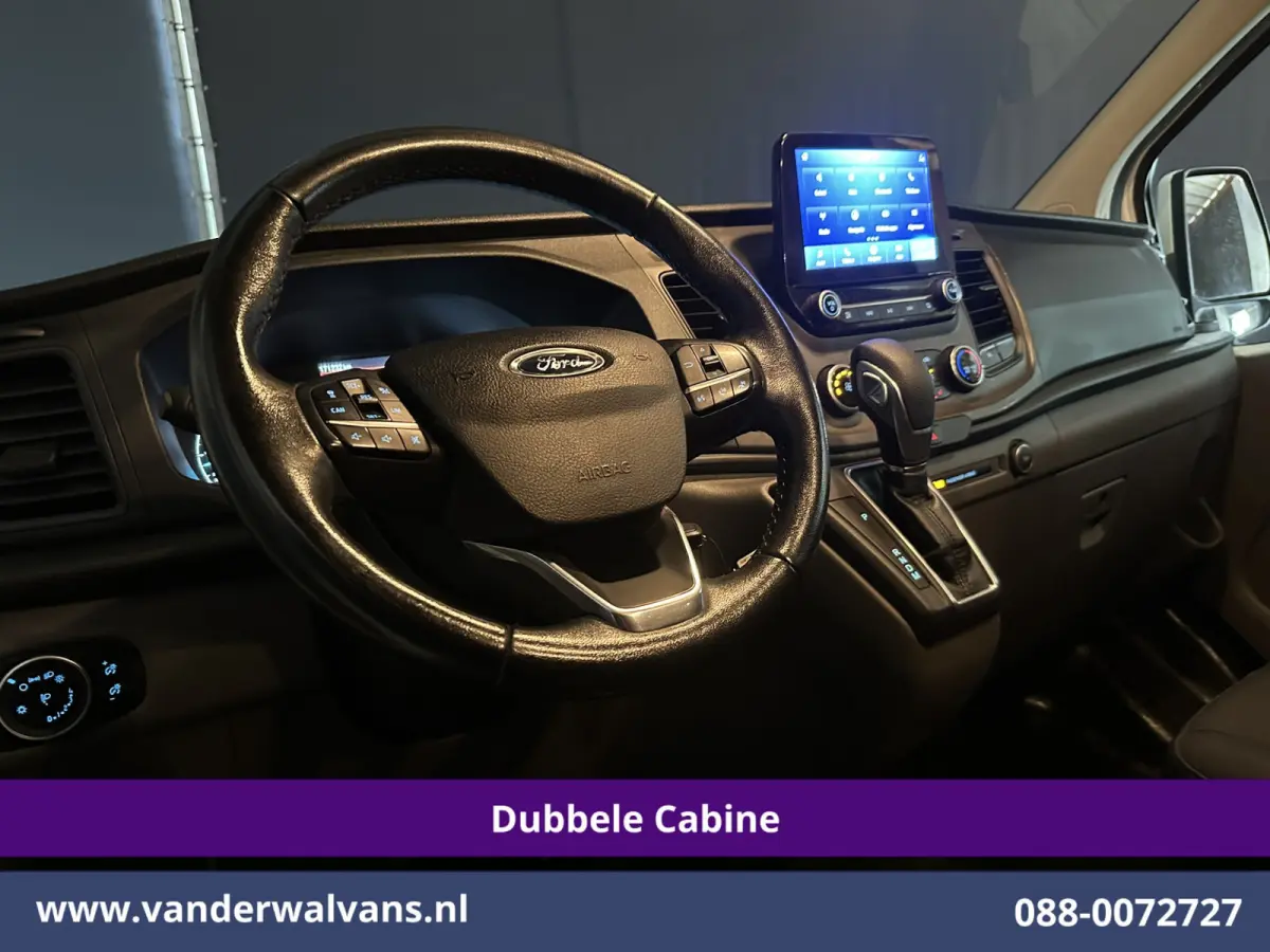 2.0 TDCI 130pk Automaat L2H1 Dubbele Cabine Euro6 Airco | 6-Zits | Camera | Navigatie | Apple Carplay | LED Android Auto, Adaptieve Cruisecontrol, Stoelverwarming, Verwarmde voorruit, Trekha