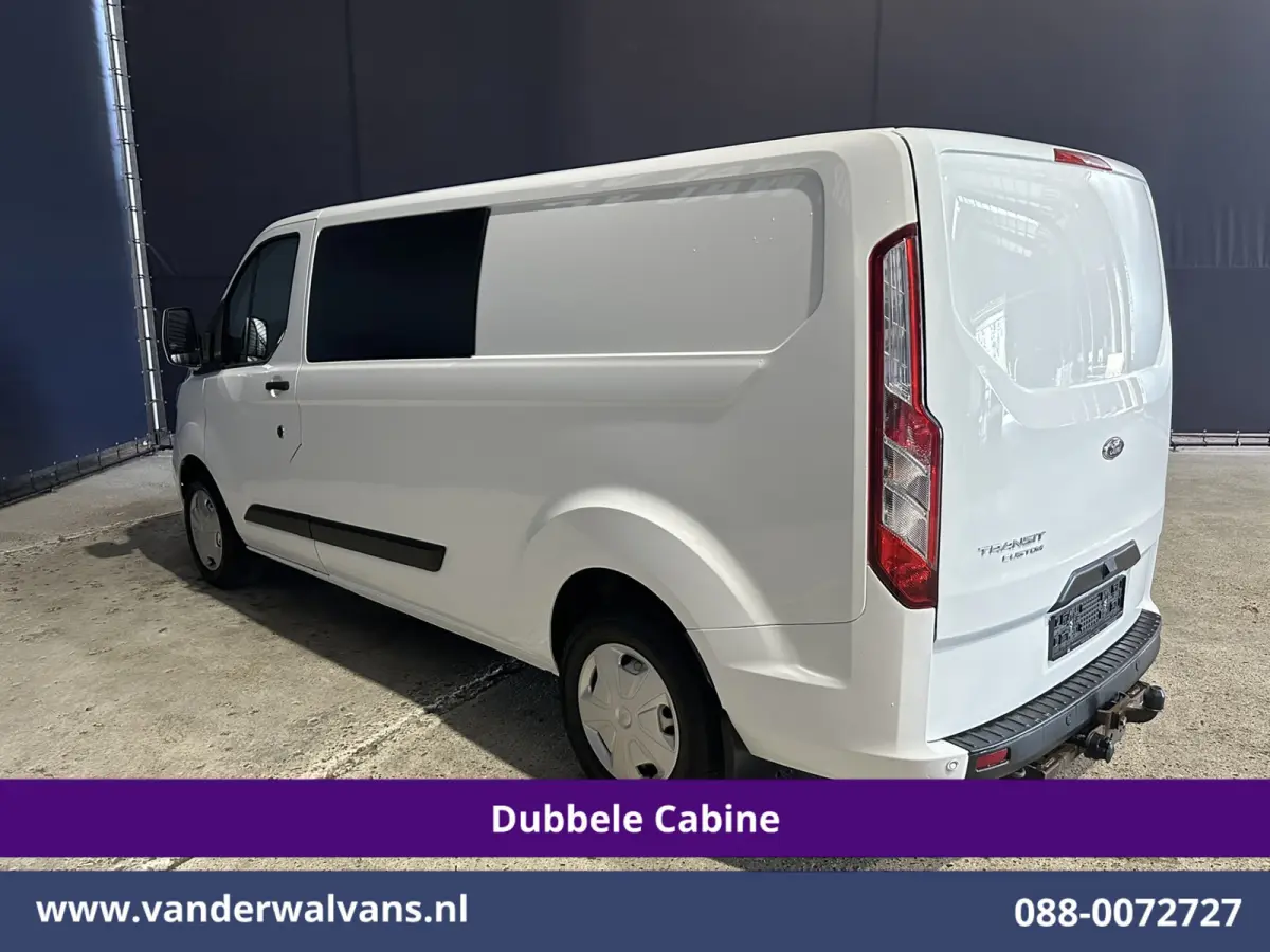 2.0 TDCI 130pk Automaat L2H1 Dubbele Cabine Euro6 Airco | 6-Zits | Camera | Navigatie | Apple Carplay | LED Android Auto, Adaptieve Cruisecontrol, Stoelverwarming, Verwarmde voorruit, Trekha