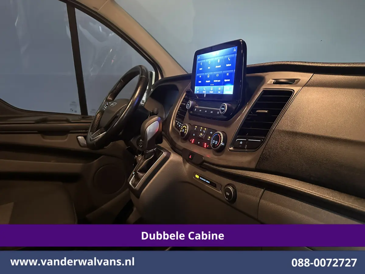2.0 TDCI 130pk Automaat L2H1 Dubbele Cabine Euro6 Airco | 6-Zits | Camera | Navigatie | Apple Carplay | LED Android Auto, Adaptieve Cruisecontrol, Stoelverwarming, Verwarmde voorruit, Trekha