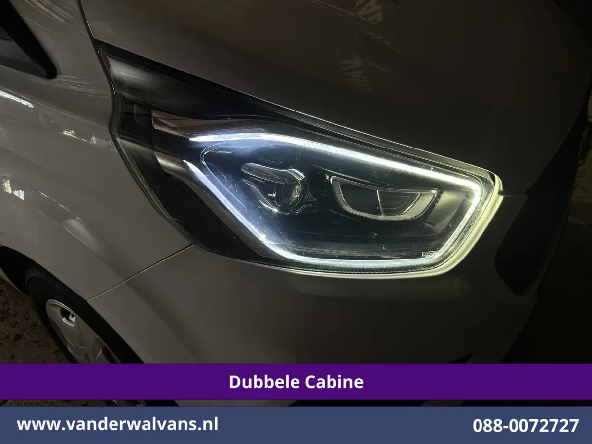 2.0 TDCI 130pk Automaat L2H1 Dubbele Cabine Euro6 Airco | 6-Zits | Camera | Navigatie | Apple Carplay | LED Android Auto, Adaptieve Cruisecontrol, Stoelverwarming, Verwarmde voorruit, Trekha