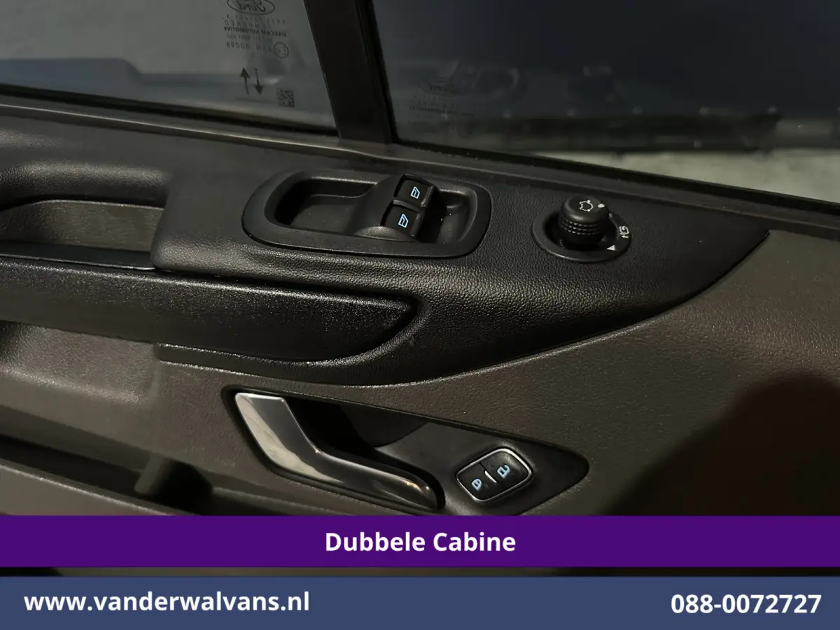 2.0 TDCI 130pk Automaat L2H1 Dubbele Cabine Euro6 Airco | 6-Zits | Camera | Navigatie | Apple Carplay | LED Android Auto, Adaptieve Cruisecontrol, Stoelverwarming, Verwarmde voorruit, Trekha