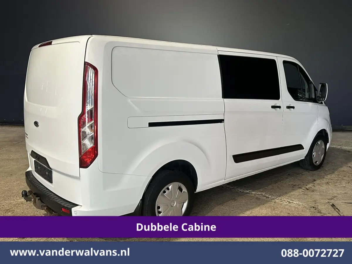 2.0 TDCI 130pk Automaat L2H1 Dubbele Cabine Euro6 Airco | 6-Zits | Camera | Navigatie | Apple Carplay | LED Android Auto, Adaptieve Cruisecontrol, Stoelverwarming, Verwarmde voorruit, Trekha