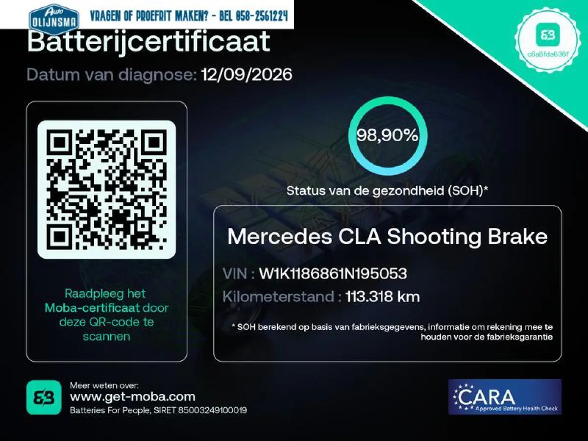 250 e Business|Stoelverwarming|Camera|