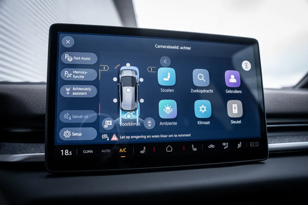 Style | Airconditioning automatisch, 2-zone (Climatronic) | Automatische afstandsregeling (Adaptive Cruise Control) | Buitenspiegels elektrisch instel-, verwarm- en inklapbaar