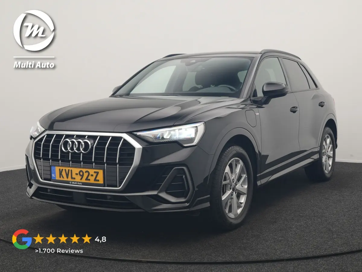 45 TFSI e 2X S Line PHEV 245pk | Trekhaak Af Fabriek | Adaptive Cruise | Sportstoelen Verwarmd | Apple Carplay | Blis | DAB | Navigatie | Virtual | 18"L.M | Plug In Hybrid