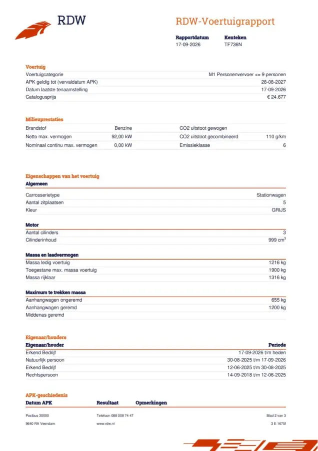 1.0 Ecoboost/Navi/Winter pakket/Rijklaar!