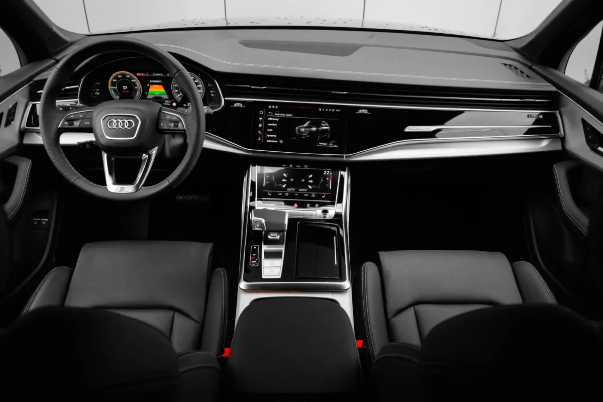 55 TFSI e quattro Pro Line S 394PK | | Leder valcona met S-logo | Panoramadak | Achterbank plus | Privacy glas | Stuurverwarming