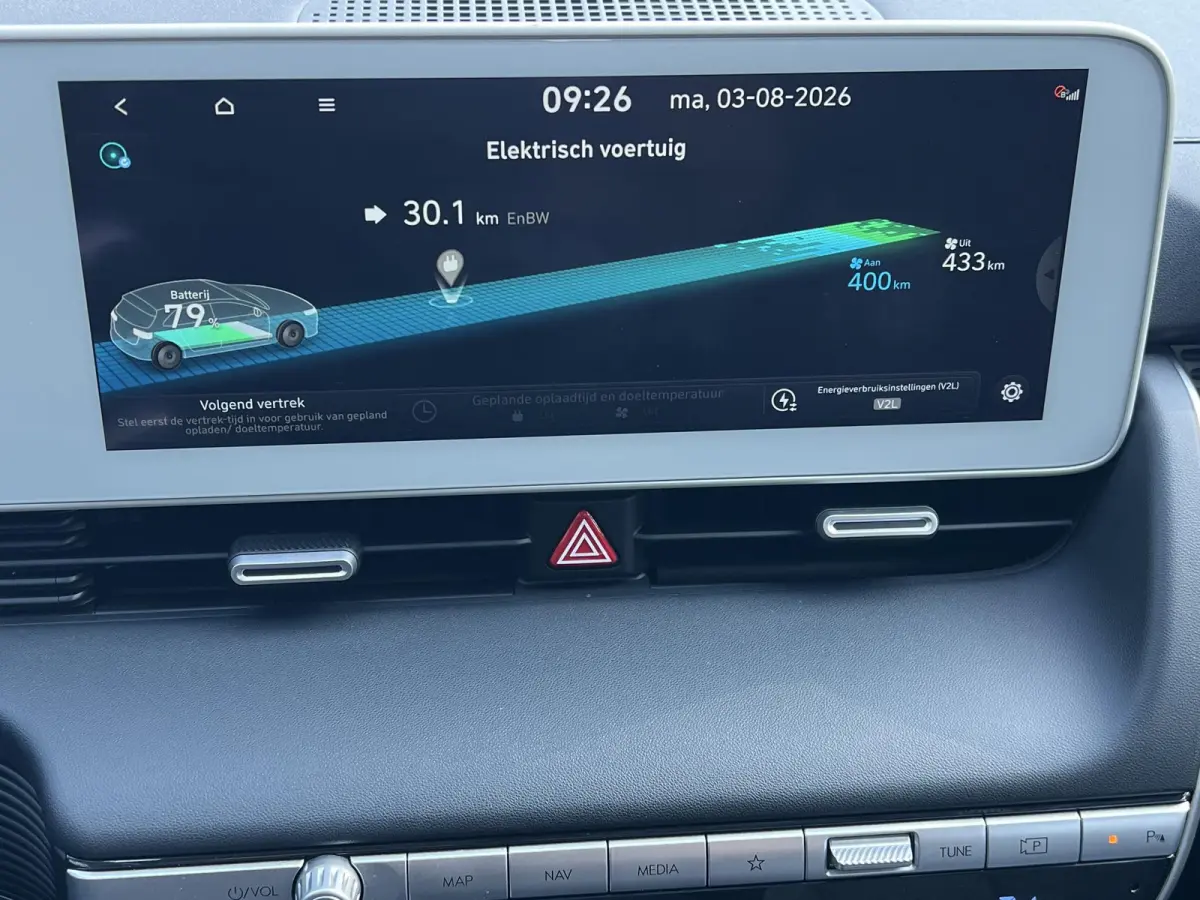 Style 73kWh / Dealer onderhouden / Accu SoH 100 % / Fabrieksgarantie tot 05-2027 / WLTP 481 km stad 686 km / CCS snel laden / warmtepomp / 1.600 kg trekgewicht / Stuur- en stoelverwarming / 