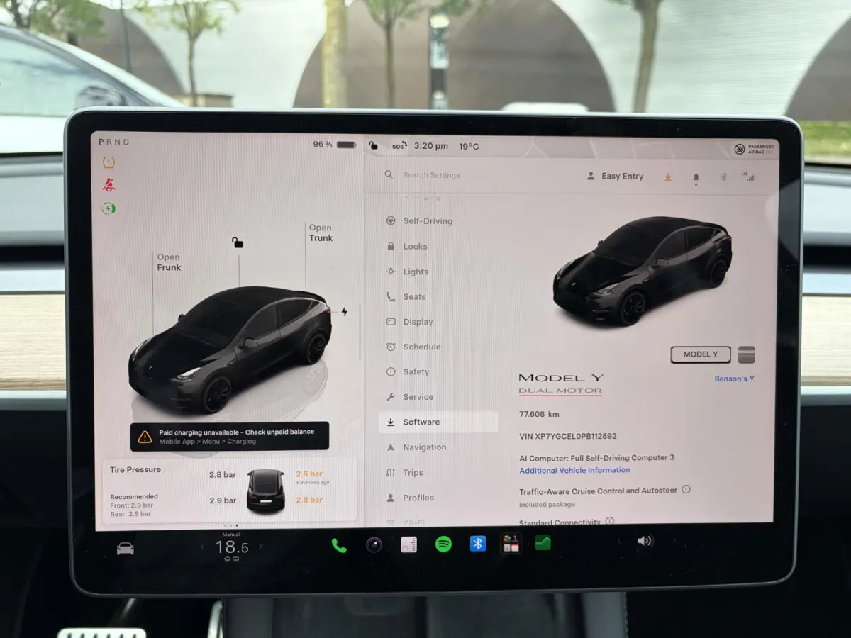 Performance AWD 75 kWh VAN 41.900:,- VOOR:39.877,- UW HERFSTVOORDEEL: 2.023,- | SOH 92% RIJKLAAR GELEVERD | TESLA FABRIEKSGARANTIE TOT 5-2027 OF 80.000 | TESLA GARANTIE ACCU + AANDRIJFLIJN T