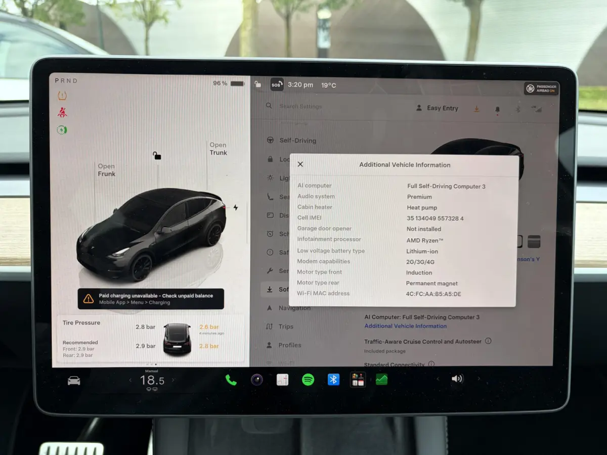 Performance AWD 75 kWh VAN 41.900:,- VOOR:39.877,- UW HERFSTVOORDEEL: 2.023,- | SOH 92% RIJKLAAR GELEVERD | TESLA FABRIEKSGARANTIE TOT 5-2027 OF 80.000 | TESLA GARANTIE ACCU + AANDRIJFLIJN T