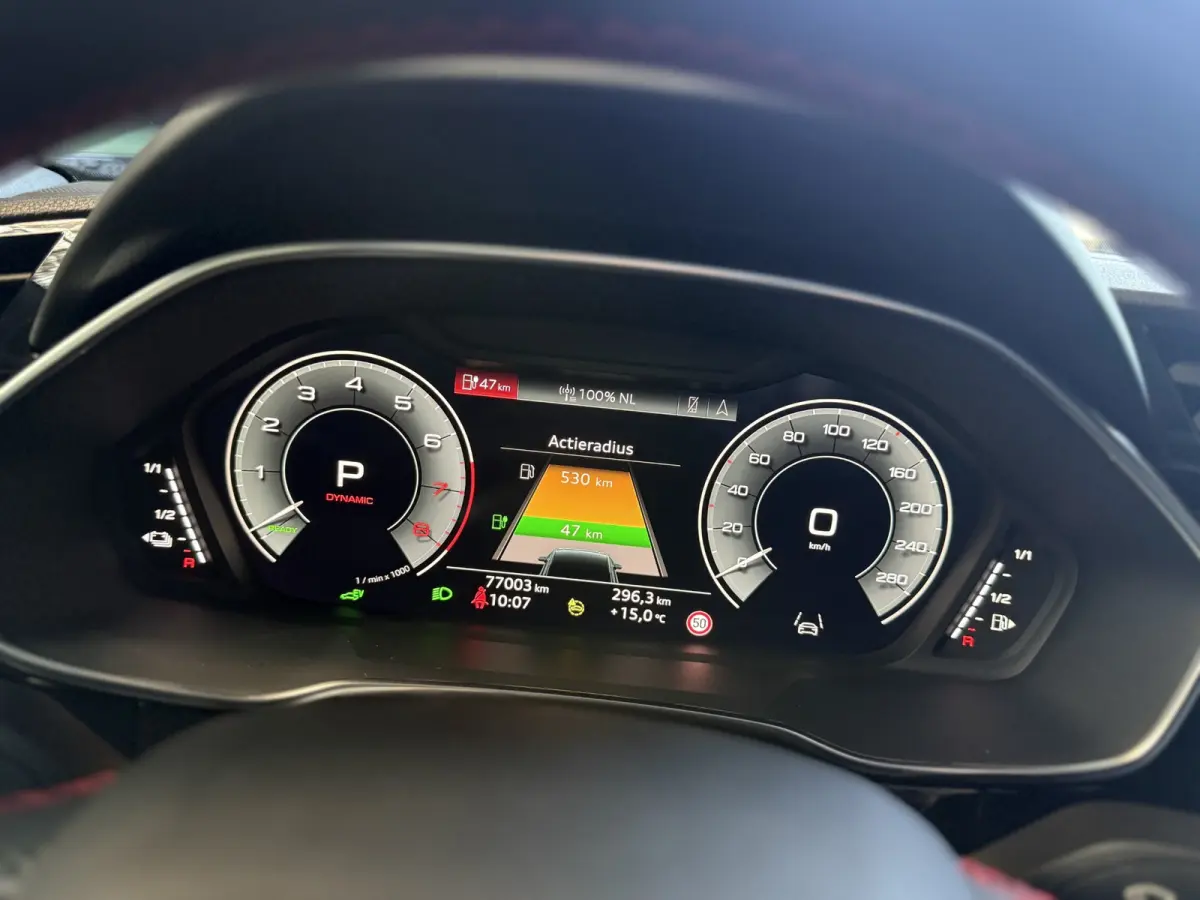 45 TFSI e S-Line 245 Pk SOH 94% Rood Stiksel Leder Matrix Navi Keyless Sonos Camera ACC 20 Inch