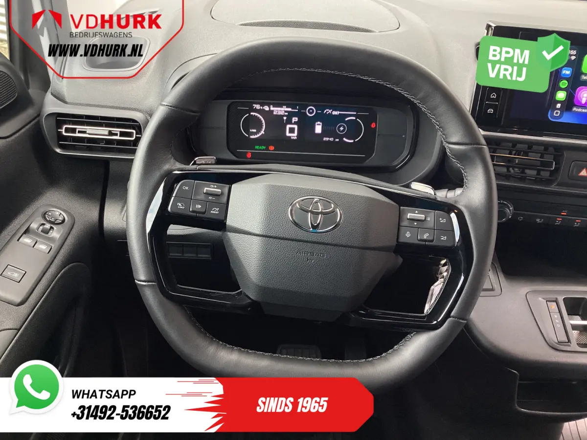 e-ProAce 50 kWh 320 km WLTP L2 3Pers./ LED/ Standkachel/ Stoelverw./ Stuurverw./ Carplay/ Camera/ PDC/ Cruise/ Airco