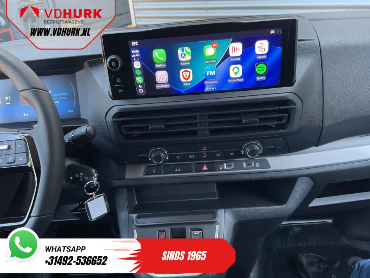 e-ProAce 50 kWh 230 km WLTP Adapt.Cruise/ Snellader/ Standkachel/ Stuurverw./ Carplay/ Airco/ Camera/ PDC