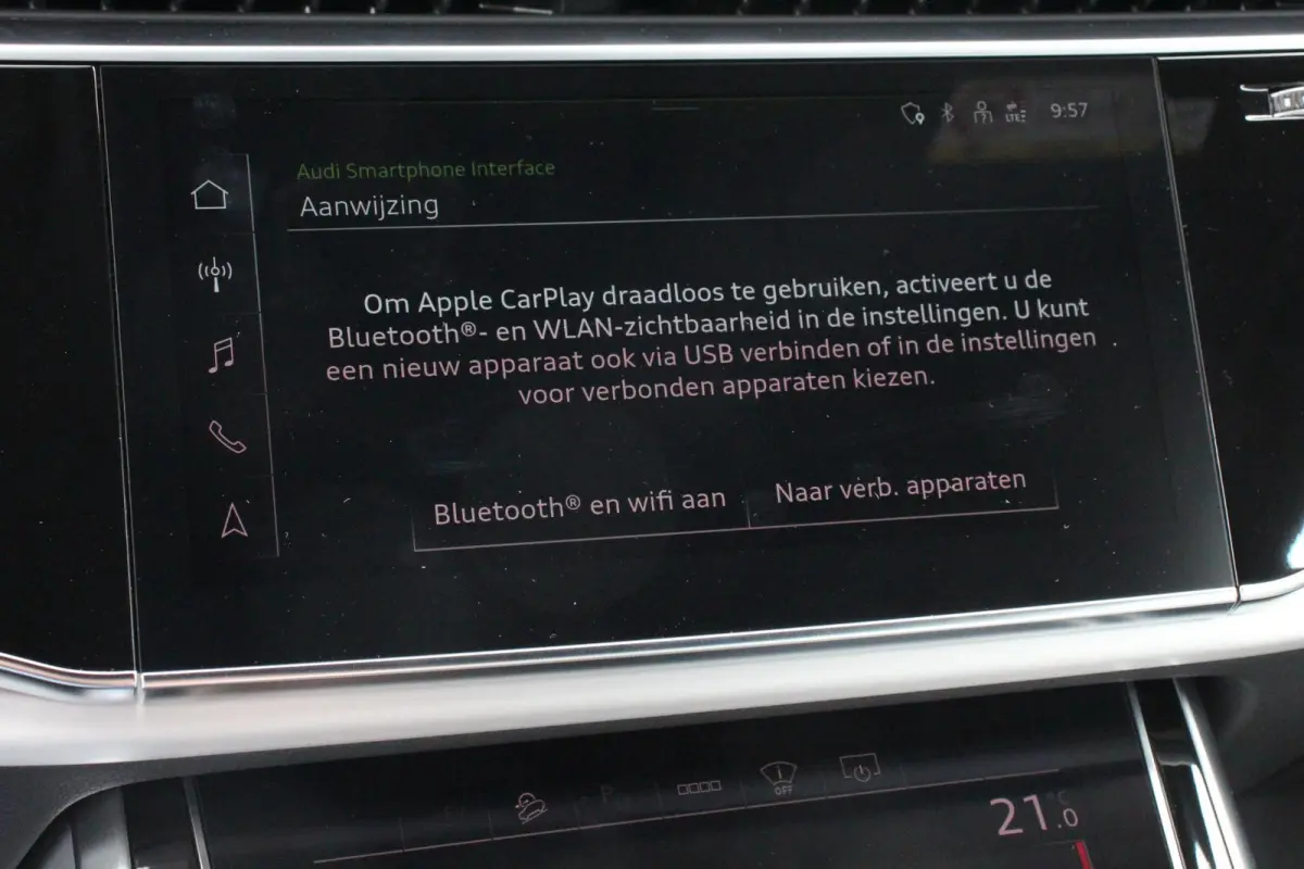 55 TFSI e PHEV quattro Pro Line S-Line 3* S-Line Leder B&O Trekhaak Elektrisch Luchtvering Led Dab Led Blackpack Stoelverwarming Stoelverkoeling Camera