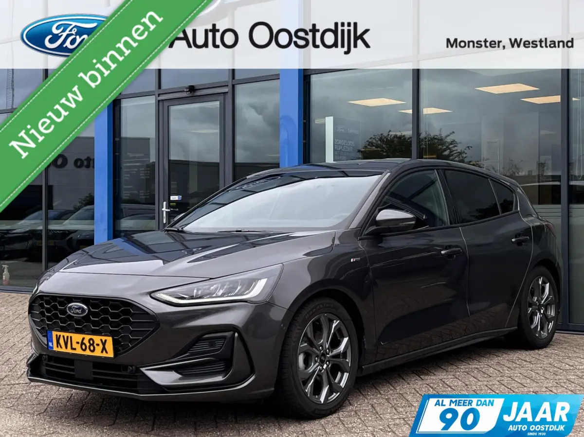 1.0 EcoBoost Hybrid ST Line X 155PK Automaat Winterpack Adaptieve Cruise Camera B&O Navi Parkeersensoren Keyless Climate Privacy Glass *Sportief*
