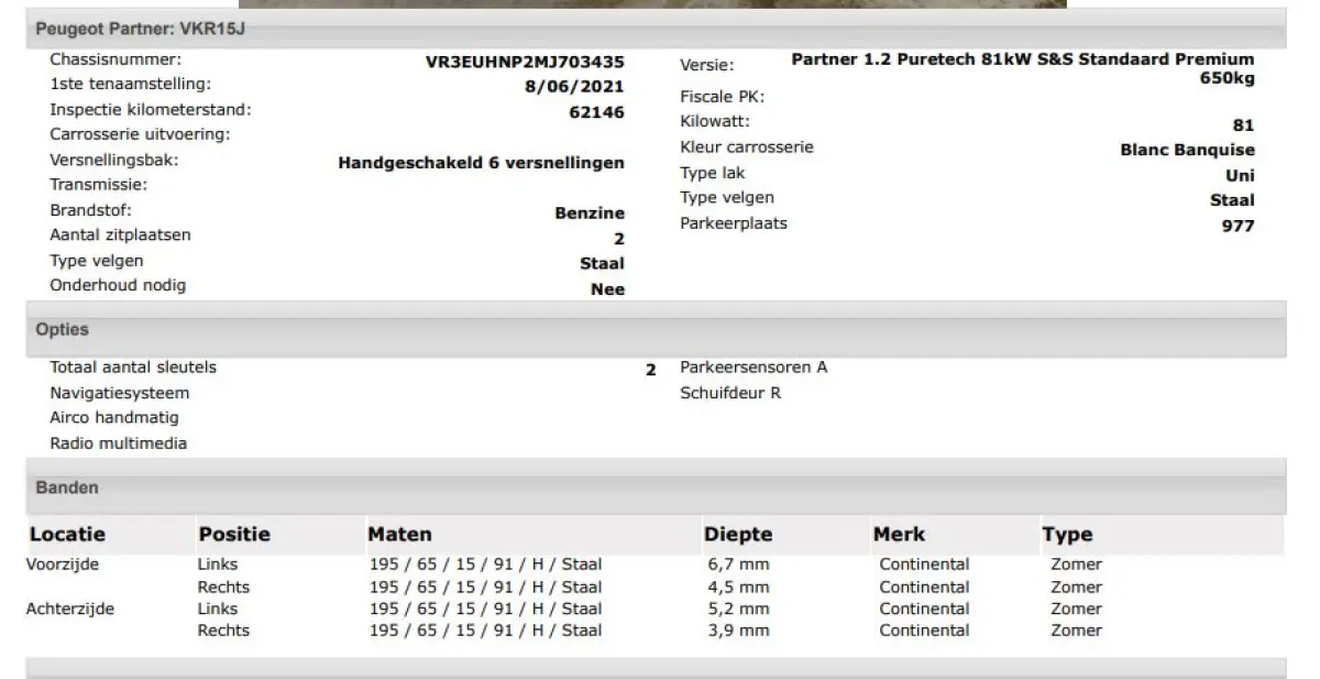 1.2 Benzine 111PK Euro6 Premium / Airco / Navigatie / Cruise-ctr. / Schuifdeur + Raam / Radio multimedia / Apk 06-2027