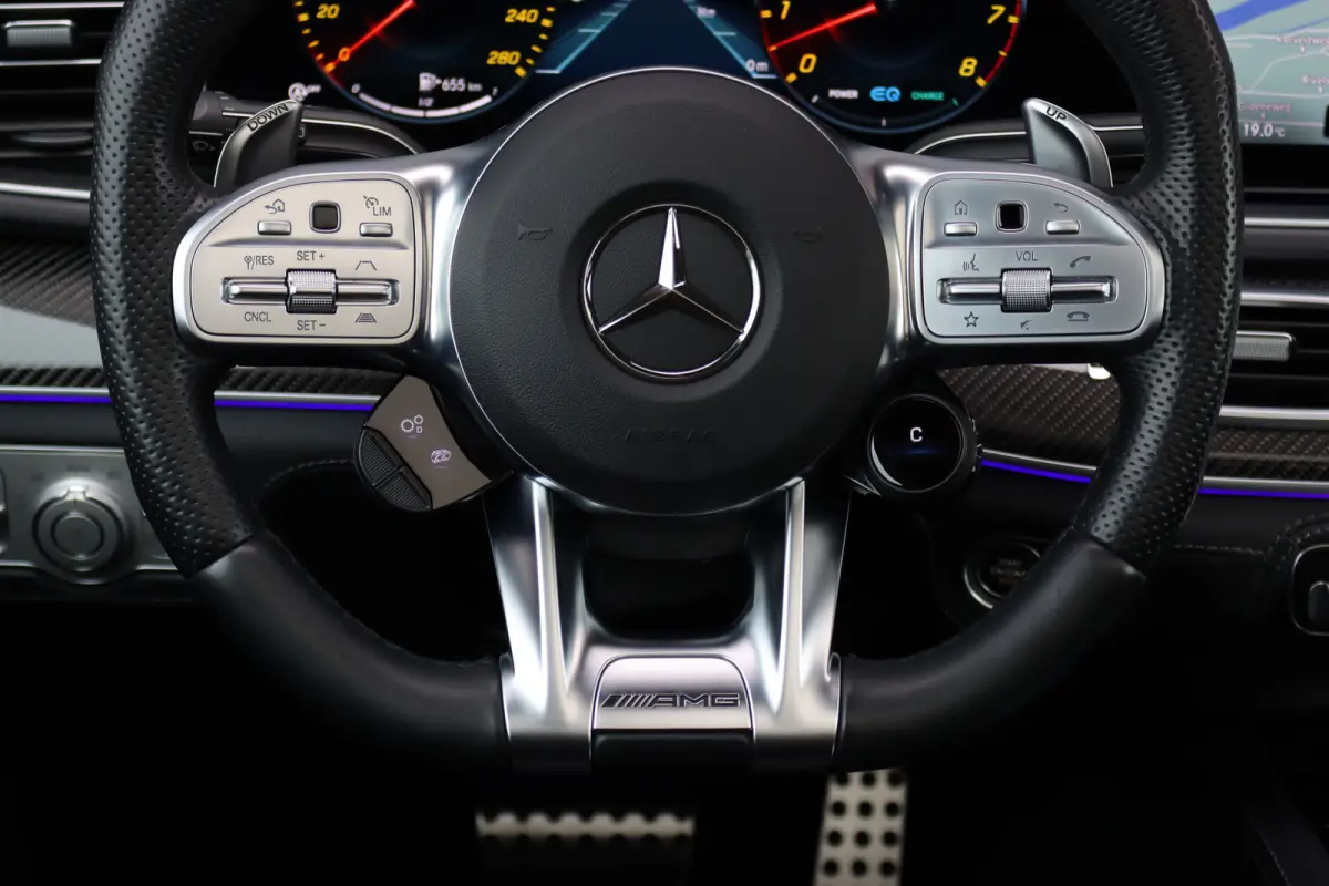 AMG 53 4MATIC+ Premium+ | Luchtvering | Distronic+ | Carbon | Burmester | Rijassistentiepakket | Schakelbare Uitlaat | HUD | Nappa Leder | Stoelverwarming V+A | Keyless Go |