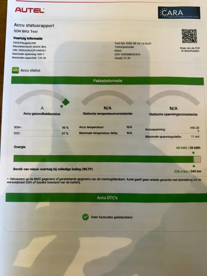 EV Active Pack 50 kWh SOH 96% 1 ste eigenaar