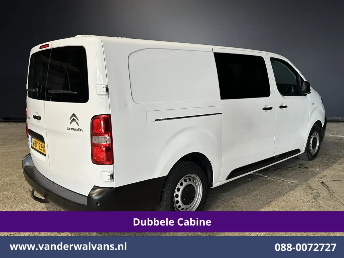 2.0 BlueHDI 123pk L3H1 Dubbele Cabine Euro6 Airco | 6-Zits | 2x Zijdeur | Camera | Navigatie | Apple Carplay Android Auto, Cruisecontrol, Parkeersensoren, 2500kg Trekhaak