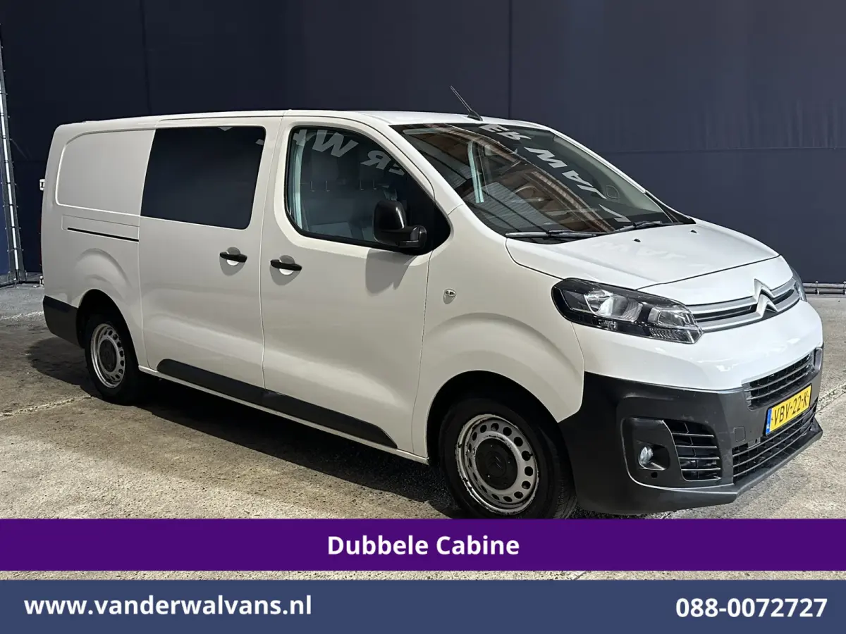 2.0 BlueHDI 123pk L3H1 Dubbele Cabine Euro6 Airco | 6-Zits | 2x Zijdeur | Camera | Navigatie | Apple Carplay Android Auto, Cruisecontrol, Parkeersensoren, 2500kg Trekhaak