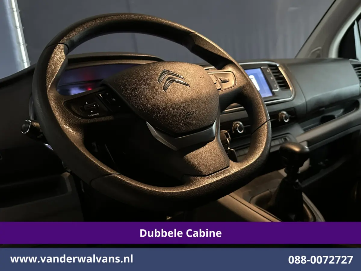2.0 BlueHDI 123pk L3H1 Dubbele Cabine Euro6 Airco | 6-Zits | 2x Zijdeur | Camera | Navigatie | Apple Carplay Android Auto, Cruisecontrol, Parkeersensoren, 2500kg Trekhaak