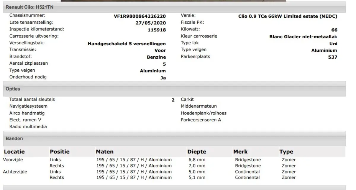 0.9 TCe Limited 90PK / Airco / Navigatie / Radio multimedia / Parkeer sensoren / Apk 06-2028