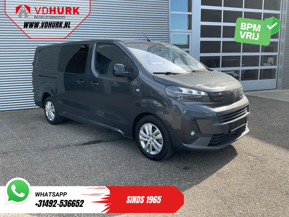 2.0 HDi 145 pk DC Dubbel Cabine LED/ Carplay/ 2x Schuifdeur/ Virtual Cockpit/ Keyless/ Climate/ Camera/ 17’LMV/ PDC/ Afn.Trekhaak