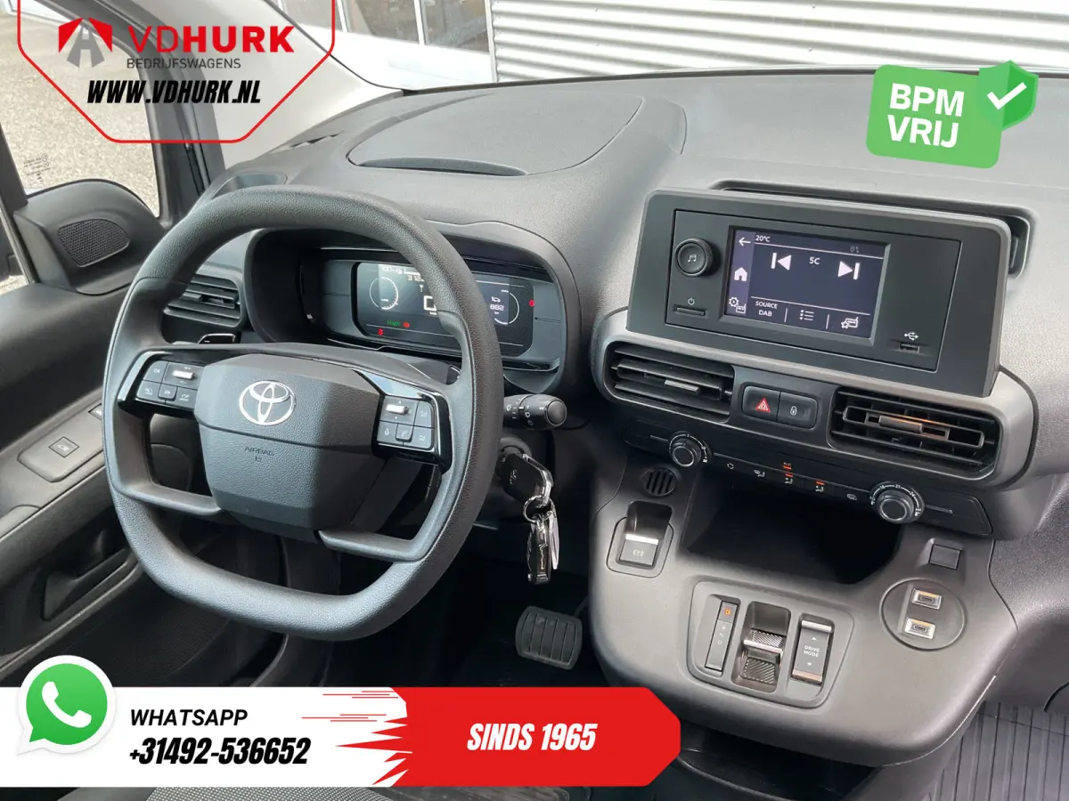 e-ProAce 50 kWh 320 km WLTP L2 3Pers./ LED/ Standkachel/ Snellader/ 2x Schuifdeur/ Airco/ Cruise/ PDC/ DAB