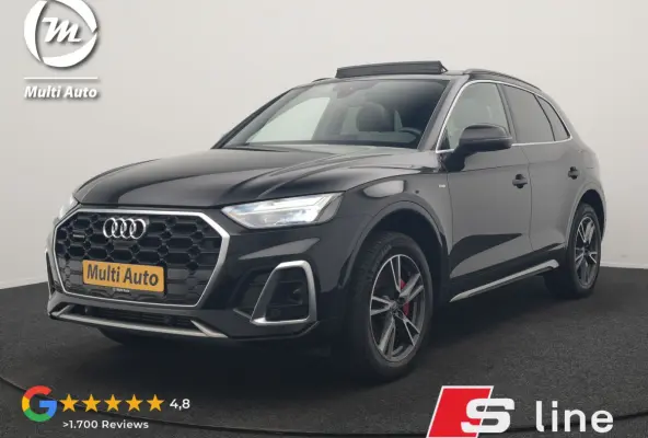 50 TFSI e 2x S Line PHEV 300pk Dealer O.H. | Panodak | 360 Camera | Head Up | Lederen Sportstoelen Verwarmd | Keyless | Apple Carplay | Cruise Control | Virtual Cockpit | Navigatie | DAB | 1