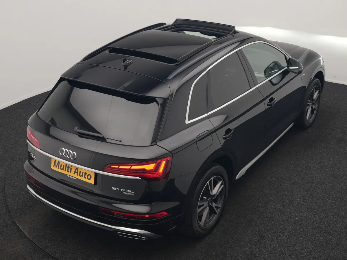 50 TFSI e 2x S Line PHEV 300pk Dealer O.H. | Panodak | 360 Camera | Head Up | Lederen Sportstoelen Verwarmd | Keyless | Apple Carplay | Cruise Control | Virtual Cockpit | Navigatie | DAB | 1