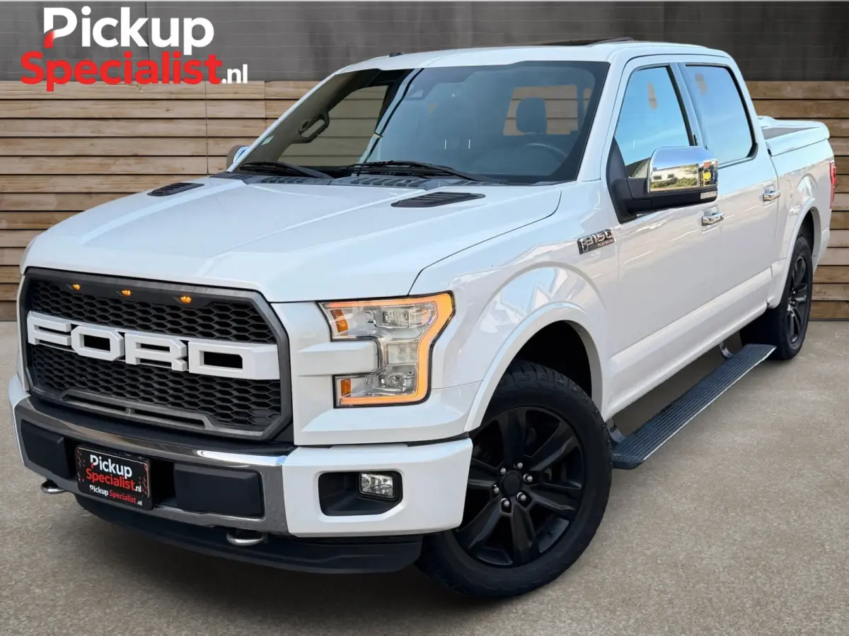 USA 3.5 V6 Ecoboost SuperCrew , PLATINUM , BOMVOLL , 200 LITER TANK , PANO , PARELMOER WIT