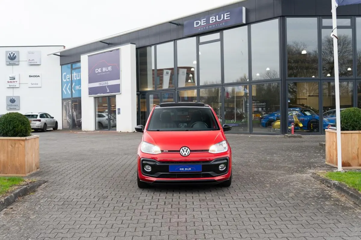 Up! 1.0 TSI GTI|1ste Eig.|5-deurs|Panoramadak|Airco|Stoelverwarming|6BAK|TornadoRood|Dealer Onderhouden