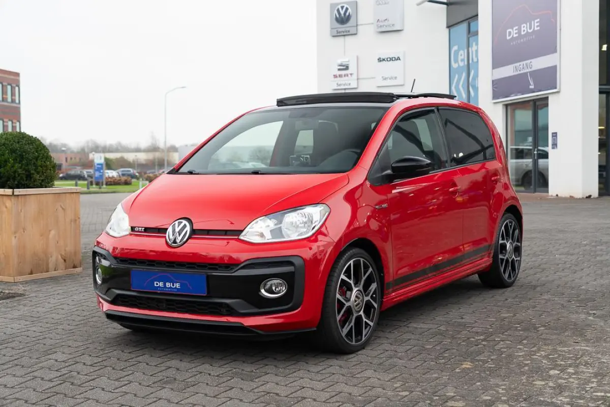 Up! 1.0 TSI GTI|1ste Eig.|5-deurs|Panoramadak|Airco|Stoelverwarming|6BAK|TornadoRood|Dealer Onderhouden
