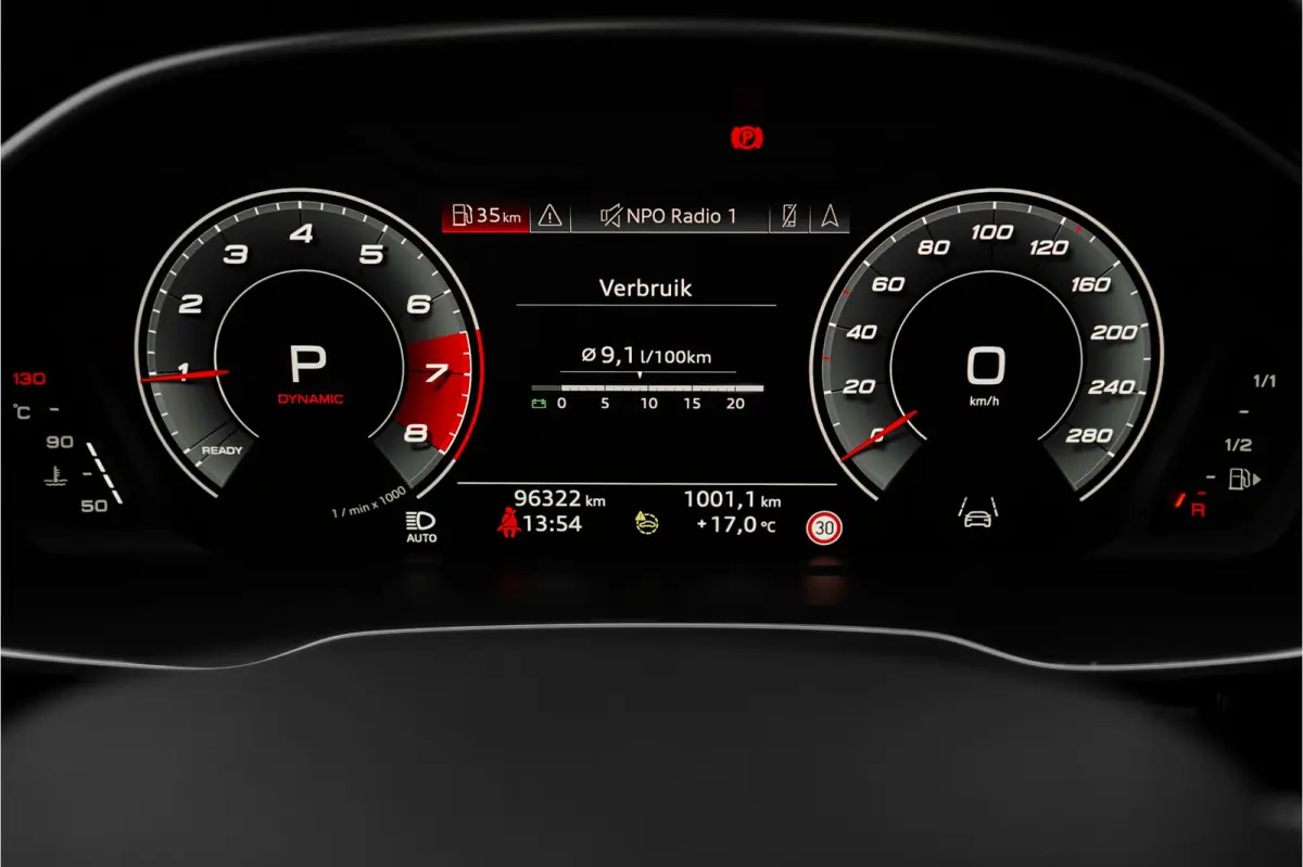 35 TFSI S Edition Zwart Optiek Chronosgrau Leder Camera 20"