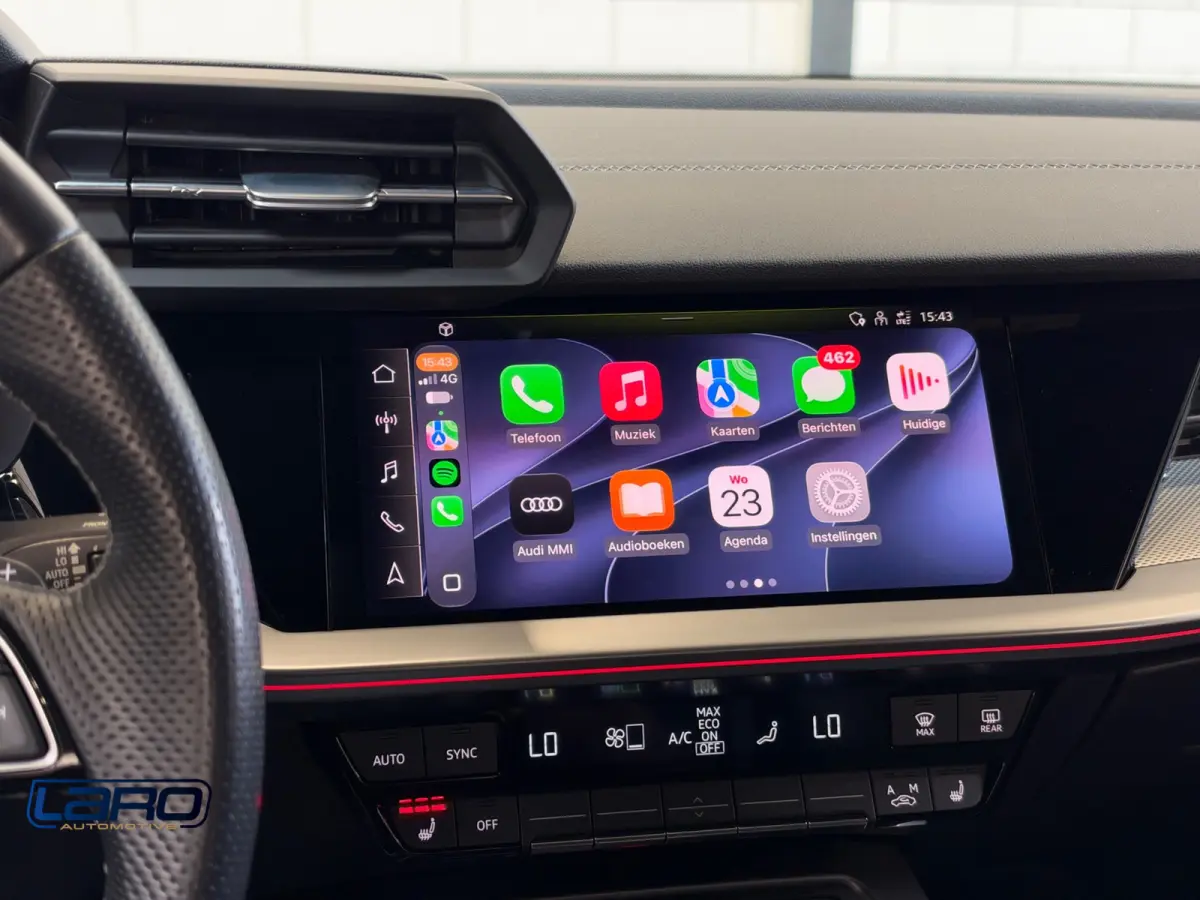 45 TFSI e S-line 245pk | RS-stoelen Elek. B&O HuD Trekhaak Matrix Massage Sfeer Cam CarPlay