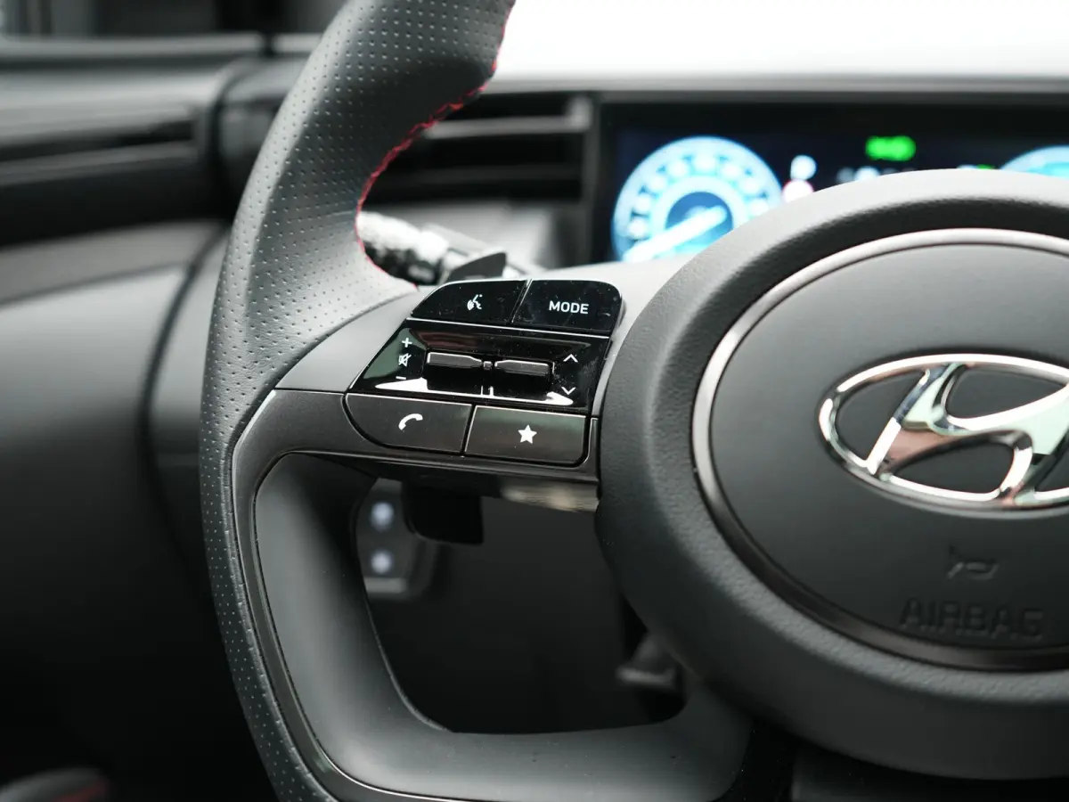 1.6 T-GDI PHEV N Line Sky 4WD 265pk Dealer O.H. | Panodak | Adaptive Cruise | 360 Camera | Krell Audio | Alcantara Sportstoelen Ventilatie & Verwarmd | Keyless | BLIS | Stuur Verwarmd | Appl