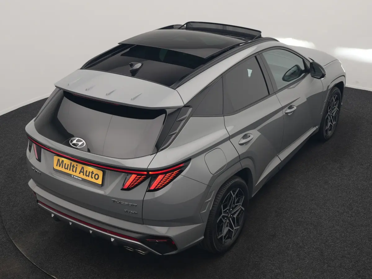 1.6 T-GDI PHEV N Line Sky 4WD 265pk Dealer O.H. | Panodak | Adaptive Cruise | 360 Camera | Krell Audio | Alcantara Sportstoelen Ventilatie & Verwarmd | Keyless | BLIS | Stuur Verwarmd | Appl