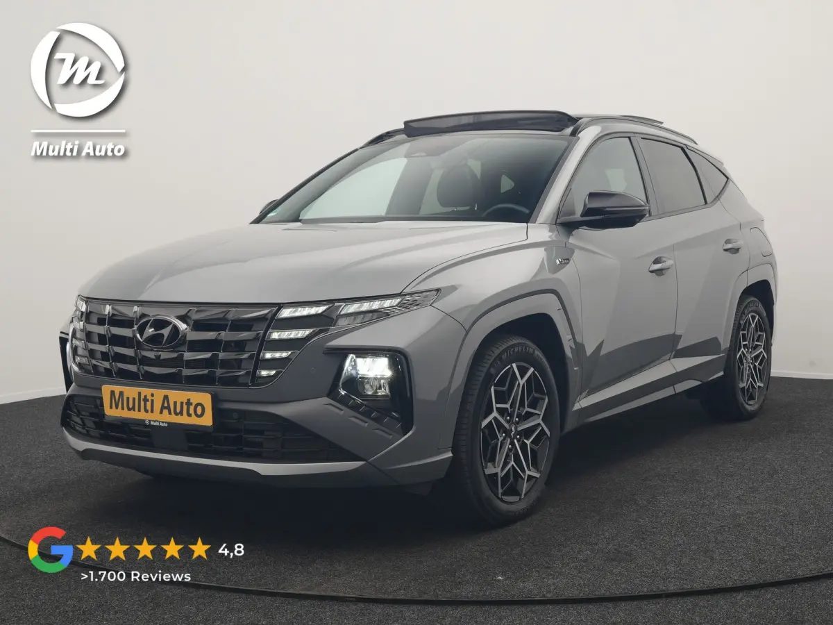 1.6 T-GDI PHEV N Line Sky 4WD 265pk Dealer O.H. | Panodak | Adaptive Cruise | 360 Camera | Krell Audio | Alcantara Sportstoelen Ventilatie & Verwarmd | Keyless | BLIS | Stuur Verwarmd | Appl