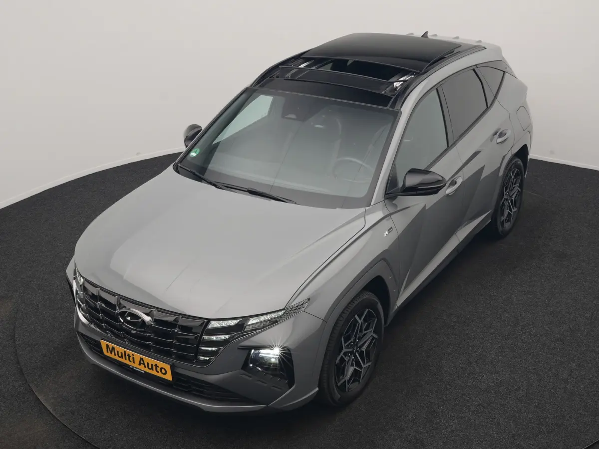 1.6 T-GDI PHEV N Line Sky 4WD 265pk Dealer O.H. | Panodak | Adaptive Cruise | 360 Camera | Krell Audio | Alcantara Sportstoelen Ventilatie & Verwarmd | Keyless | BLIS | Stuur Verwarmd | Appl