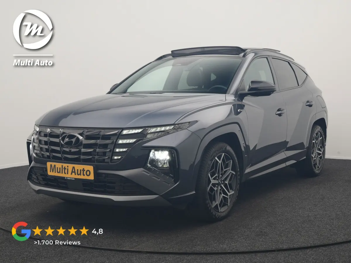1.6 T-GDI PHEV N Line Sky 4WD 265pk Dealer O.H. | Panodak | Adaptive Cruise | 360 Camera | Krell Audio | Alcantara Sportstoelen Memory & Ventilatie | Stoelen & Stuur Verwarmd | Blis | Keyles