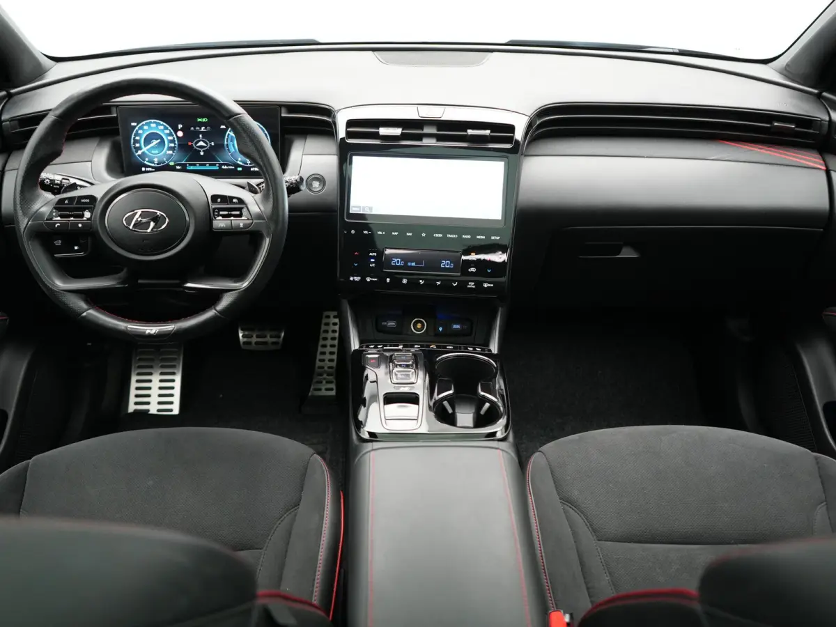 1.6 T-GDI PHEV N Line Sky 4WD 265pk Dealer O.H. | Panodak | Adaptive Cruise | 360 Camera | Krell Audio | Alcantara Sportstoelen Memory & Ventilatie | Stoelen & Stuur Verwarmd | Blis | Keyles