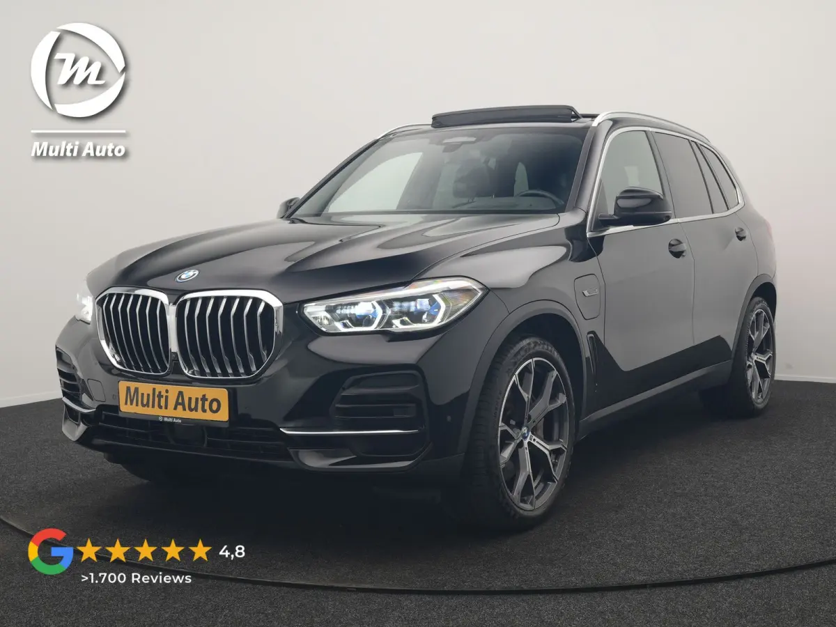 xDrive45e High Executive PHEV 395pk Dealer O.H. | Active Steering | Trekhaak Af Fabriek | Panodak | Luchtvering | Head Up | Adaptive Cruise | 360 Camera | Laser LED | Nappa Lederen Comfortst