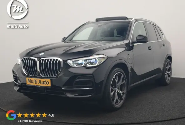 xDrive45e High Executive PHEV 395pk Dealer O.H. | Active Steering | Trekhaak Af Fabriek | Panodak | Luchtvering | Head Up | Adaptive Cruise | 360 Camera | Laser LED | Nappa Lederen Comfortst