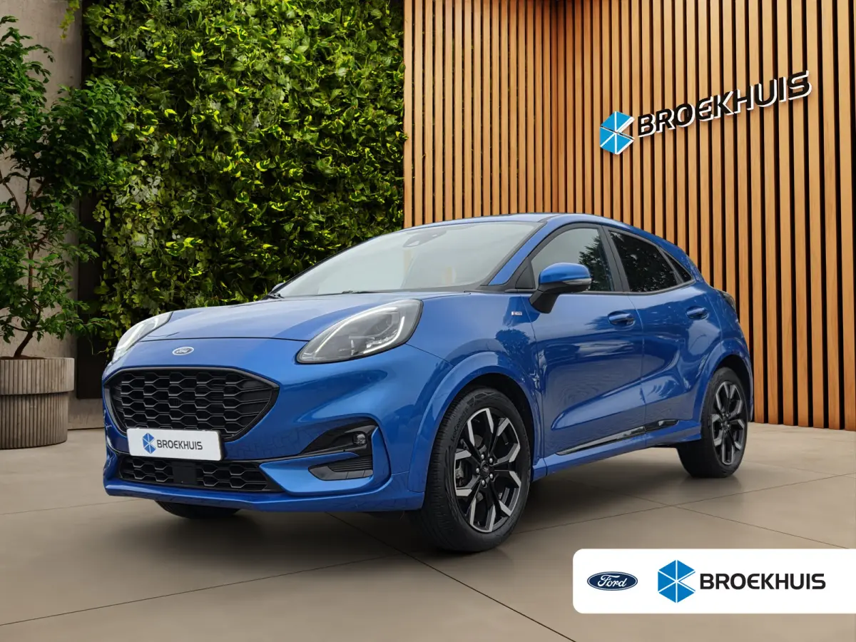 1.0 EcoBoost ST-Line X Carplay | Cruise control | Half Leder | Navigatie  | Achteruitrij camera | B&O | 18"
