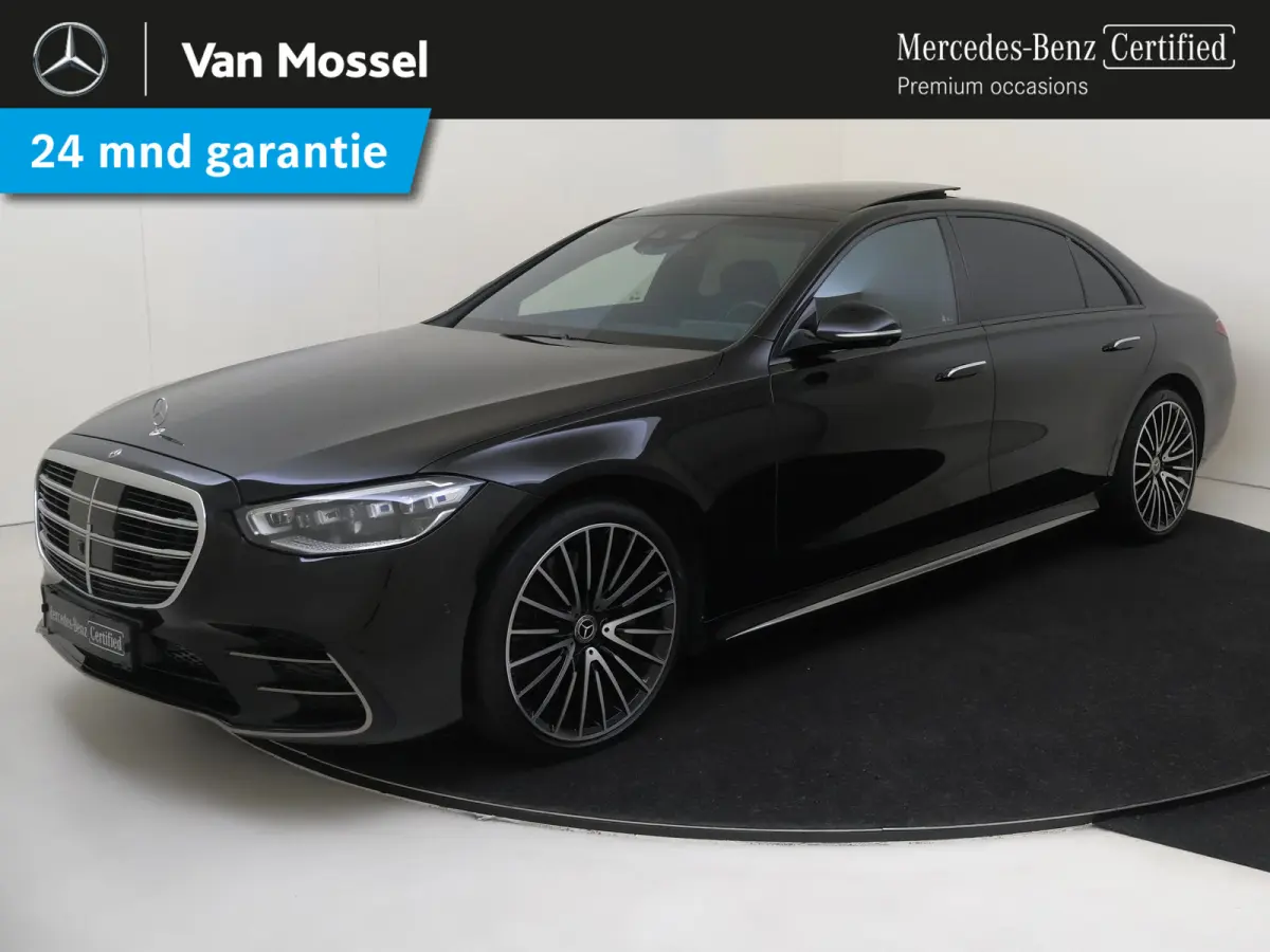 580 4MATIC Lang AMG Line Panoramadak/ 21 inch/ Burmester 4D/ Standkachel/ Rear Executive/ Achterasbesturing