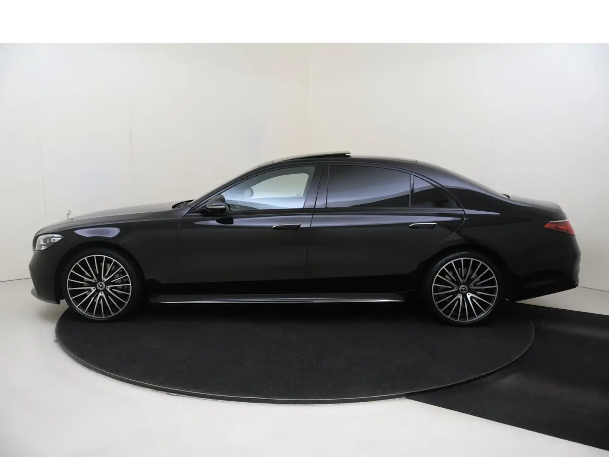 580 4MATIC Lang AMG Line Panoramadak/ 21 inch/ Burmester 4D/ Standkachel/ Rear Executive/ Achterasbesturing