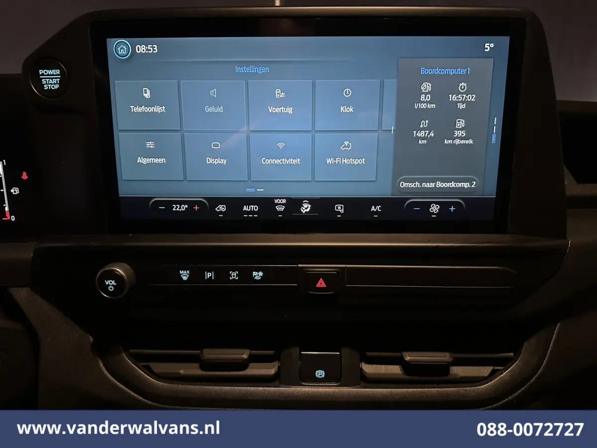 2.0 TDCI 136pk L2H1 Dubbele Cabine Euro6 Airco | 6-Zits | Camera | Apple Carplay | Cruisecontrol | LED Android Auto, Parkeersensoren, Verwarmde voorruit, Bijrijdersbank, 2800kg trekvermogen