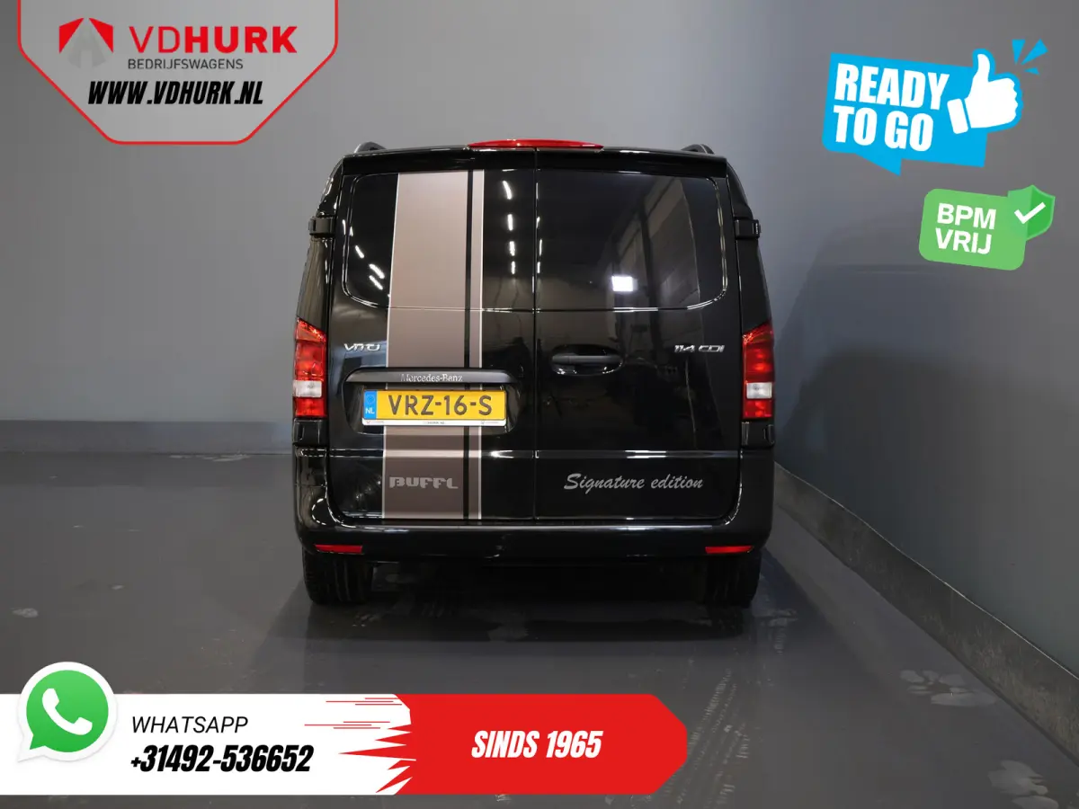 114 CDI Aut. DC Dubbel Cabine Buffl Leder/ 2x Schuifdeur/ Carplay/ Navi/ Spoiler/ Frontlip/ Sidebars/ 18”LMV/ Cruise/ Airco