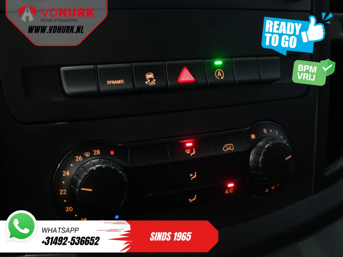 114 CDI Aut. DC Dubbel Cabine Buffl Leder/ 2x Schuifdeur/ Carplay/ Navi/ Spoiler/ Frontlip/ Sidebars/ 18”LMV/ Cruise/ Airco